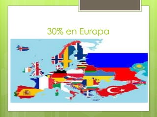 30% en Europa 
 