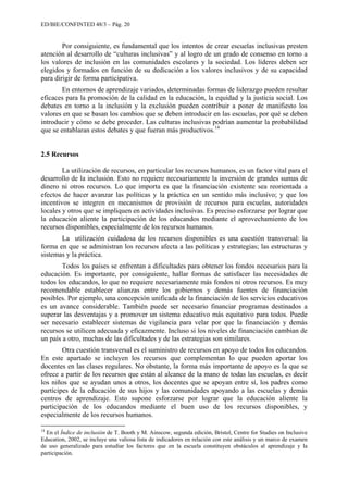 UNESCO EDUCACION INCLUSIVA. LA EDUCACIÓN INCLUSIVA: EL CAMINO HACIA EL ...