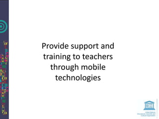 Ensure the productive use
of time spent in classrooms
 