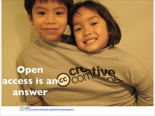 Open
access is an
answer
 