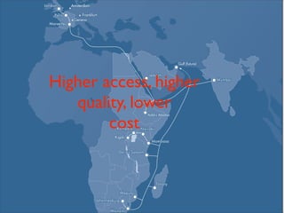 Higher access, higher
quality, lower
cost
 