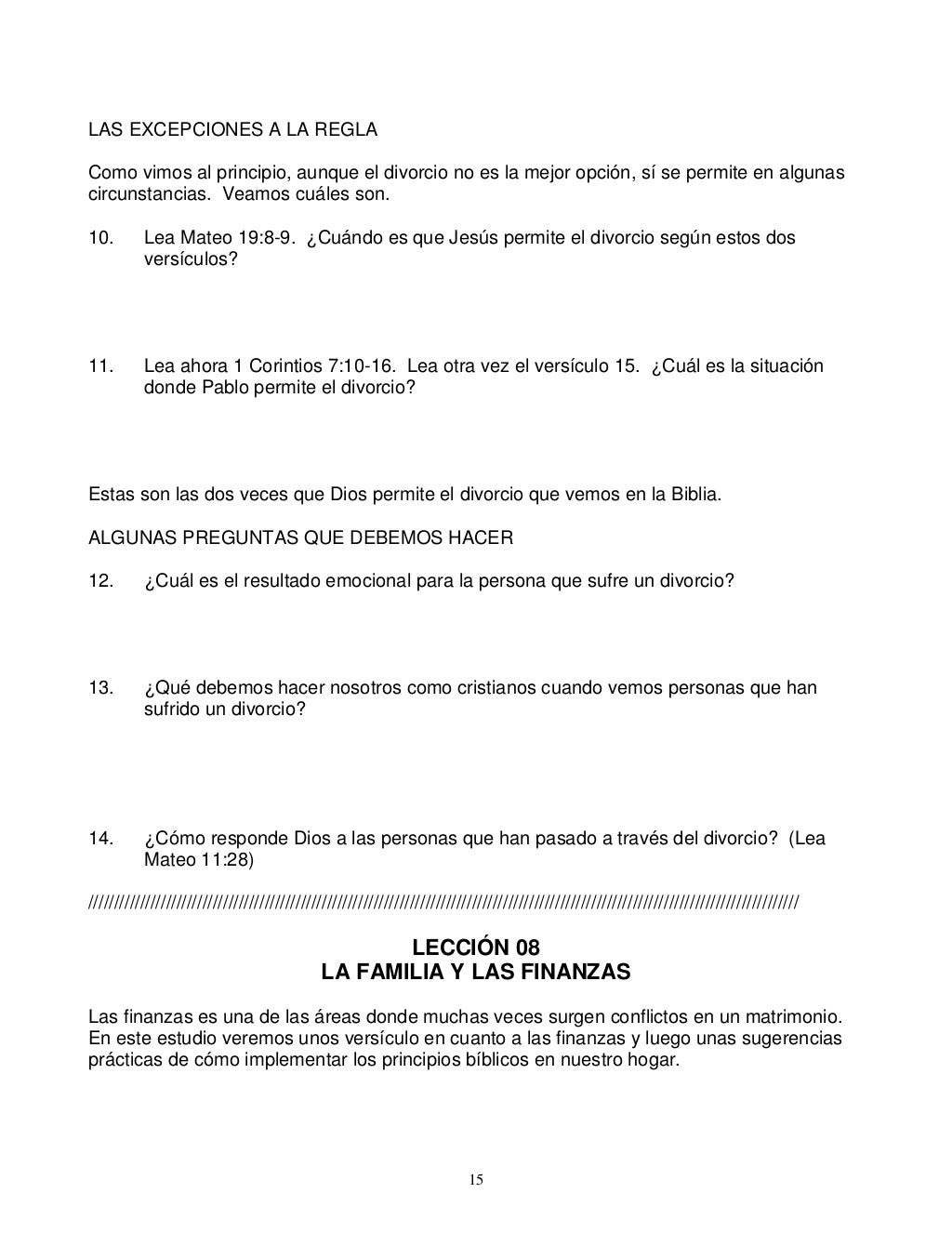 Estudio Bíblico sobre la Familia