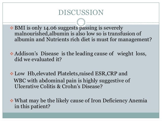 Causes Of Anemia And Weight Loss