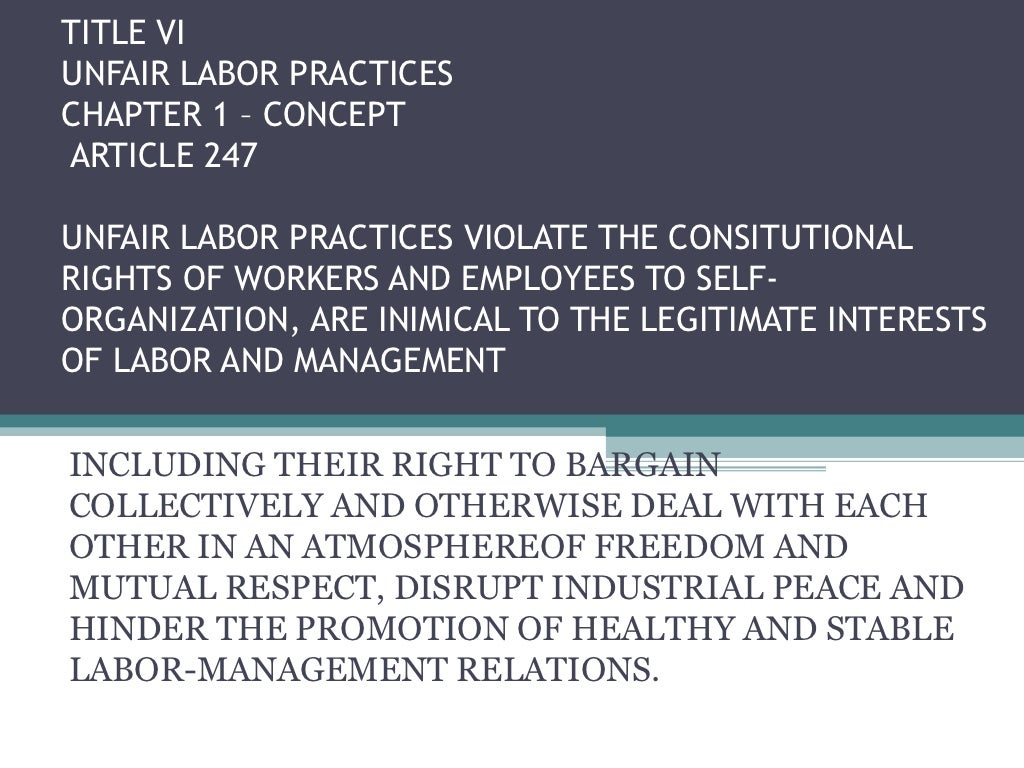 research paper on unfair labour practices in india