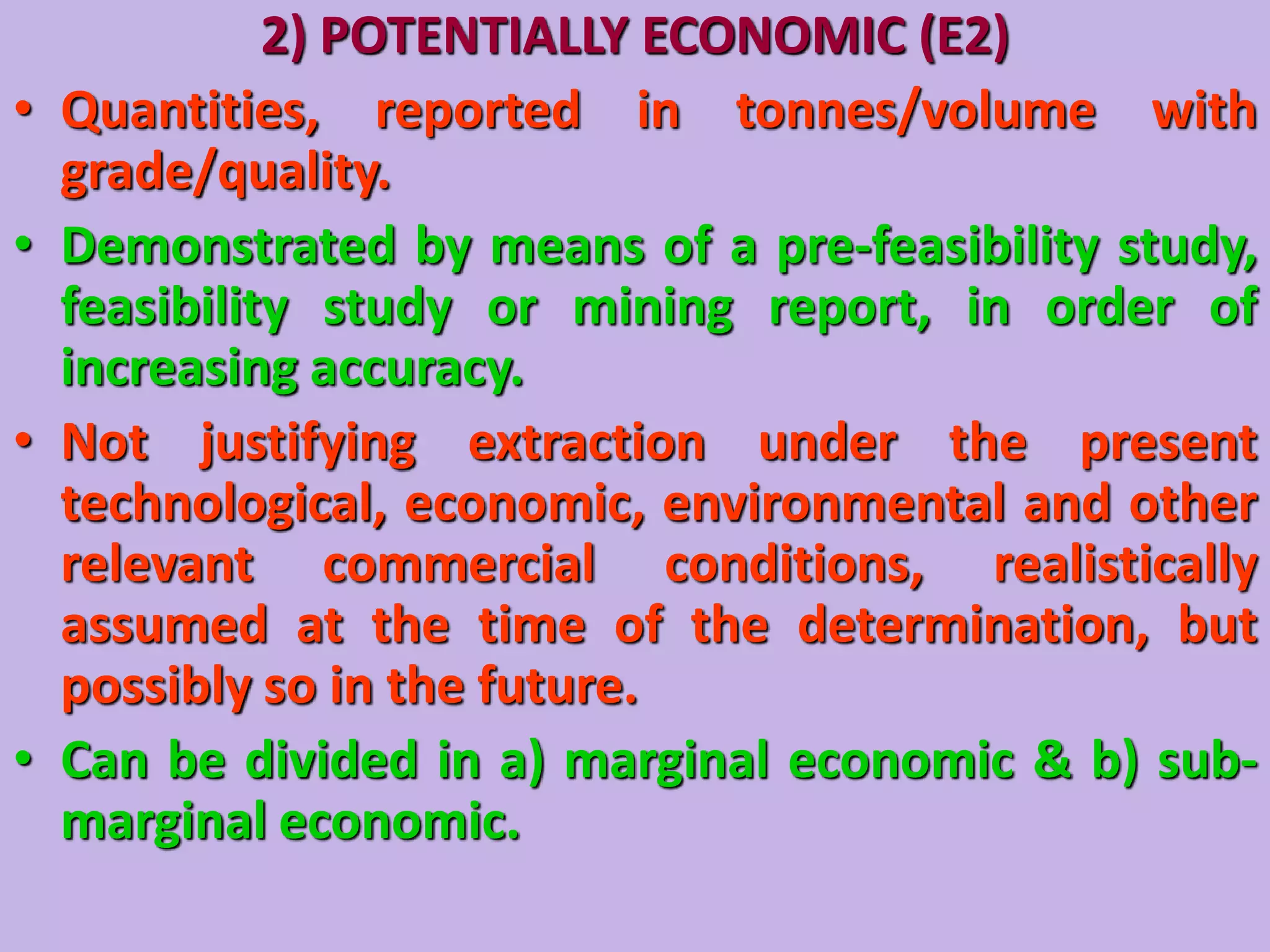 UNITED NATIONS FRAME WORK CLASSIFICATION (UNFC) AND ITS APPLICATION in ...