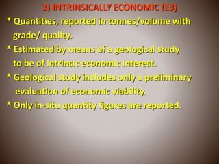 UNITED NATIONS FRAME WORK CLASSIFICATION (UNFC) AND ITS APPLICATION in ...