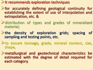 UNITED NATIONS FRAME WORK CLASSIFICATION (UNFC) AND ITS APPLICATION in ...
