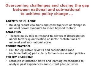 How is REDD+ unfolding on the ground?