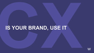 IS YOUR BRAND, USE IT
 