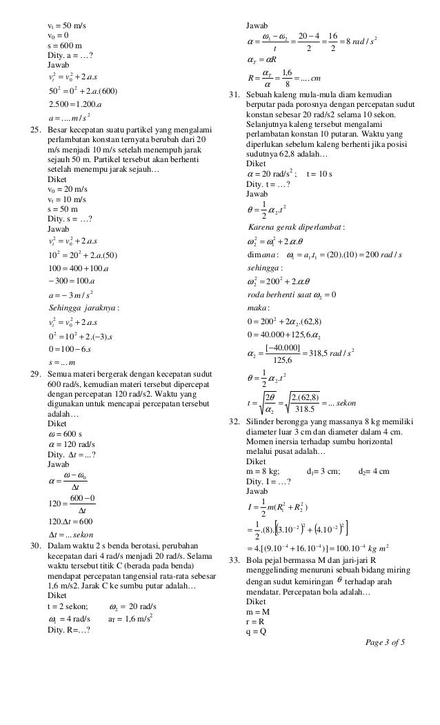 10 fisika soal smk kelas dan x 2010 jawaban fisika (latihan soal smk kelas Un kunci