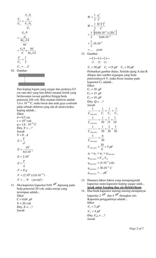 latihan soal fisika kelas xi semester 1
