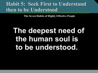 Unfold the true potential ......Seven Habits of Highly Effective People
