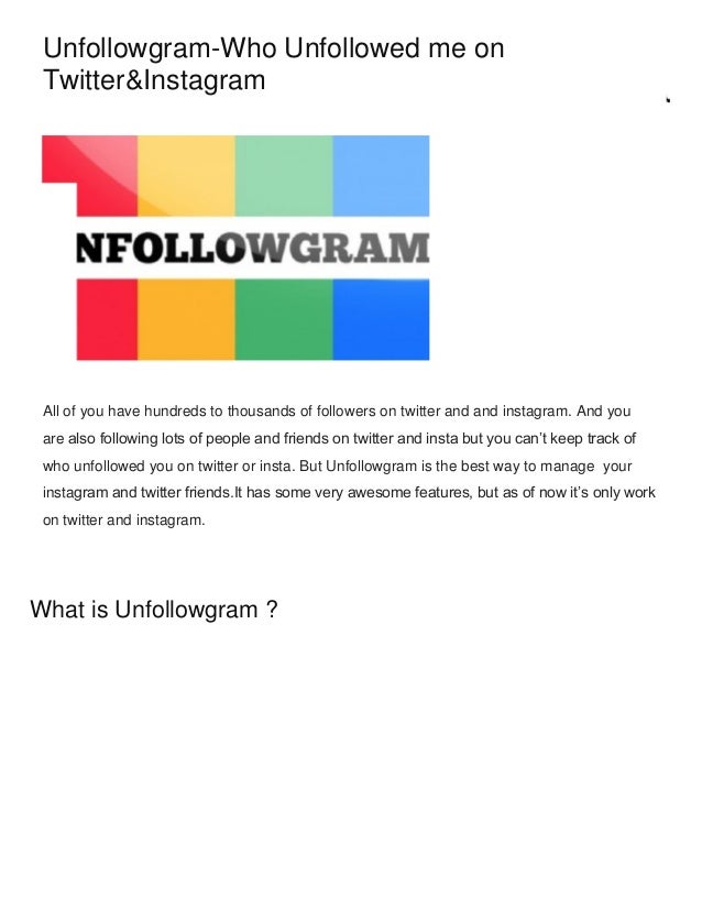 unfollowgram who unfollowed me unfollowgram