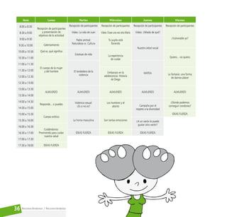 Reconociéndonos / Reconociéndolos
36
 