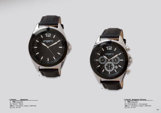 11
1
2
Gregorio Chrono
Chronographe - Chronograph
Dia. 44 mm
Incl. Packaging ‘Ungaro’ (UBM100)
3 ATM
UMK4922Gregorio
Montre - Watch
Dia. 44 mm
Incl. Packaging ‘Ungaro’ (UBM100)
3 ATM
UMN4921
 