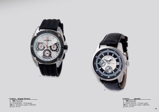 13
1
2
Aurelio
Montre fonction - Function watch
Dia. 42 mm
Incl. Packaging ‘Ungaro’ (UBM100)
5 ATM
UMF3412Orazio Chrono
Chronographe - Chronograph
Dia. 46 mm
Incl. Packaging ‘Ungaro’ (UBM100)
5 ATM RUBBER
UMK3411
 