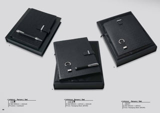 40
1
2
3
Parure / Set
Set UDM410 + USI4104
Carton / Cardboard
UPBM4101
Parure / Set
Set UAU410 + UEE410
Incl. Packaging Black (BF299)
8
UPIU4103
Parure / Set
Set UAU410 + UDF410 + USI4105
Incl. Packaging Black (BF299)
8
UPFRU4102
 