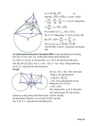 Ứng dụng phương tích và trục đẳng phương vào bài toán hình học phẳng 
