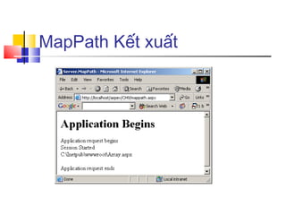 MapPath Kết xuất
 
