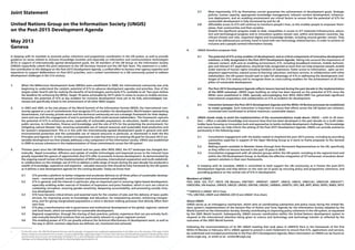 UNGIS Joint Statement on the Post-2015 Development Agenda | PPT