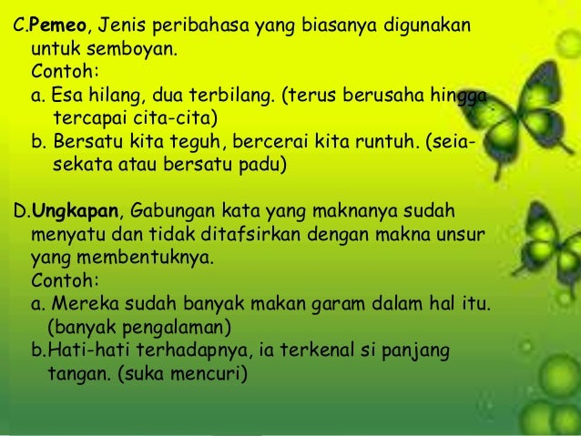 Ungkapan Peribahasa Kata Baku Dan Kata Serapan