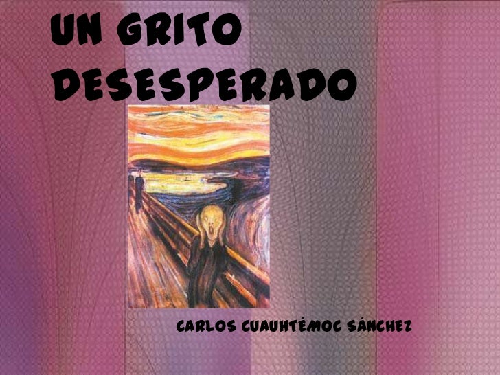 Ensayo Del Libro Un Grito Desesperado