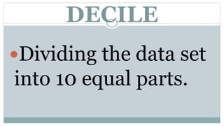 Measures of Position for Ungroup Data | PPTX
