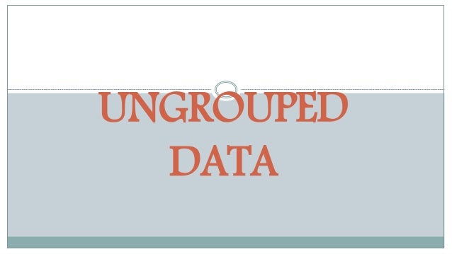 Measures Of Position For Ungroup Data