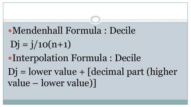Measures Of Position For Ungroup Data