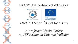 ERASMUS+ LEARNING TO LEARN
UNHA ESTADÍA EN IMAXES
A profesora Bianka Färber
no IES Armanda Cotarelo Valledor
1
 