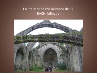 En Sta Mariña cos alumnos de 1º
        BACH. bilingüe
 