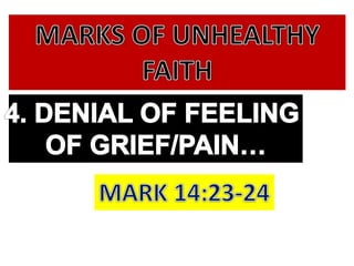 Unhealthy faith by Pastor Ed Lapiz