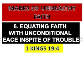 Unhealthy faith by Pastor Ed Lapiz