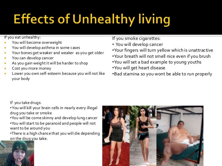 Unhealthy living power point