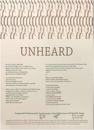 Unheard - DACA spoken word