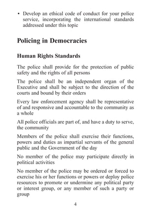 Police Human Rights Un human rights standards and practicce for the police | PDF