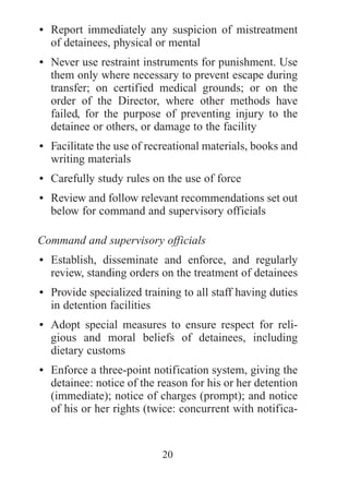 Un human rights standards and practicce for the police | PDF