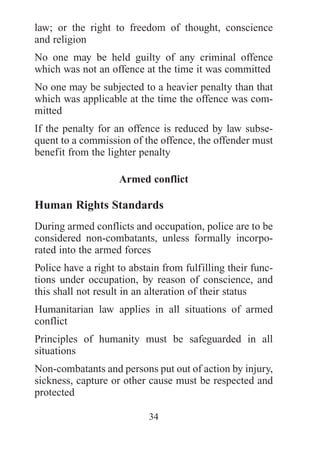 Un human rights standards and practicce for the police | PDF