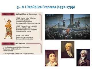 3.- A I República Francesa (1792-1799)
 