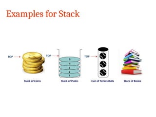 Examples for Stack
19CSSC2401-Data Structures and Algorithms
 