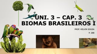 UNI. 3 – CAP. 3
BIOMAS BRASILEIROS I
PROF. KELVIN SOUSA
P. 288
 