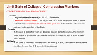 Comprehensive Design Principles for RCC Compression Members in ...