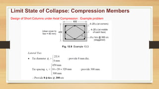 Comprehensive Design Principles for RCC Compression Members in ...