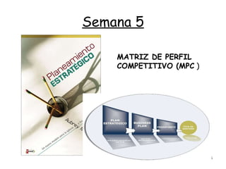 Semana 5 MATRIZ DE PERFIL COMPETITIVO (MPC  ) 