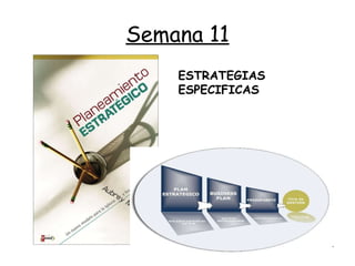 Semana 11 ESTRATEGIAS ESPECIFICAS   