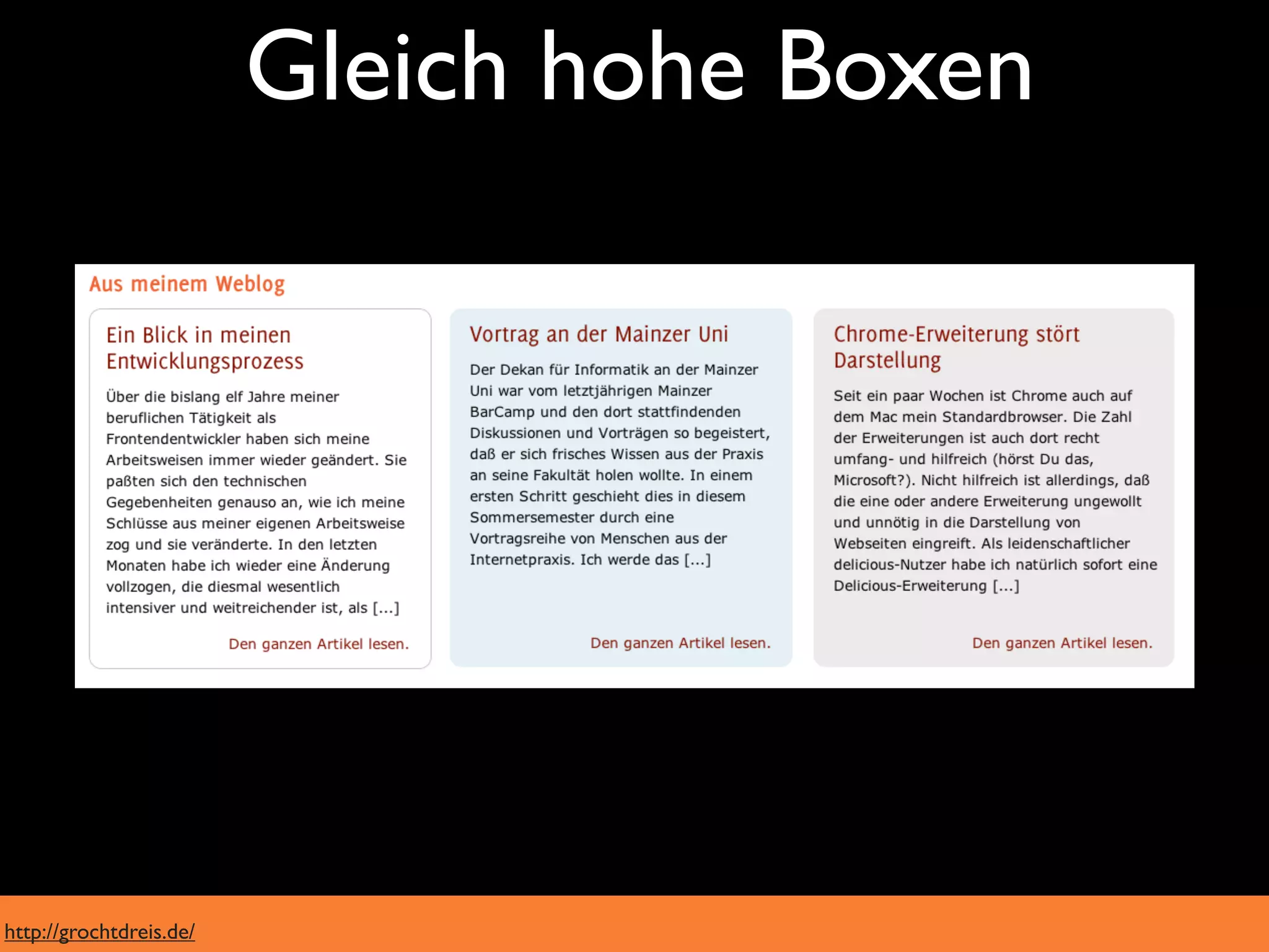 Gleich hohe Boxen




http://grochtdreis.de/
 