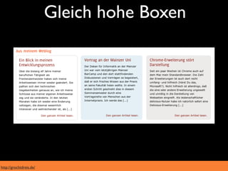 Gleich hohe Boxen




http://grochtdreis.de/
 