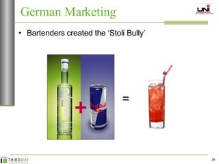 Bartenders created the ‘Stoli Bully’  German Marketing = 