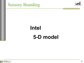 Sensory Branding Intel 5-D model 