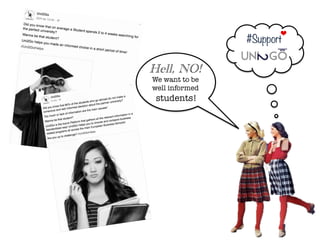 Hell, NO!
We want to be 
well informed
students!
 